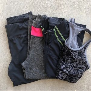 Gray Sports bra and legging set (4 items)